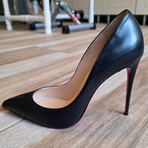 Christian Louboutin So-Kate 100mm Black Leather Shoes Eur. 39.5